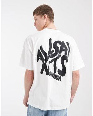 AllSaints Orlando Back Print T-shirt - Blue