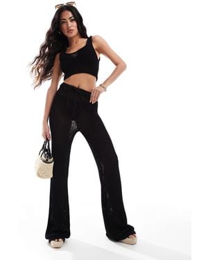 The Couture Club Co-Ord Knitted Pants - Blue