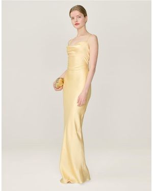 OMNES Ginny Satin Maxi Dress - Natural