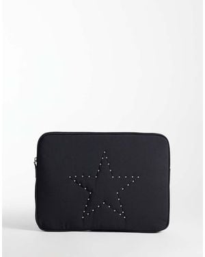 Mango Teen Laptophoes Met Sterdetail - Zwart