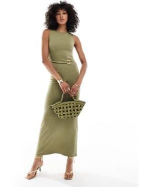 4th & Reckless – ärmelloses maxikleid - Grün