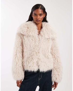 ASOS Cropped Jack Van Imitatiebont - Naturel