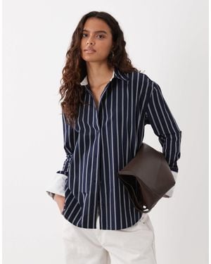ASOS Hemd mit kontrastierenden manschetten - Blau