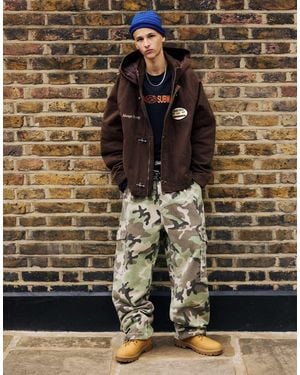 Pull&Bear Jacke mit kapuze und knebelverschluss - Mettallic