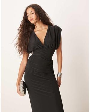 ASOS Body Escotado Y Ceñido De (Parte De Un Conjunto) - Negro