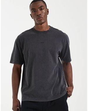 Hollister Heavyweight Elevated Chest Logo T-shirt - Gray