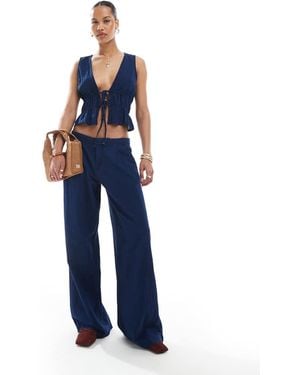 Pull&Bear Culotte-Jeans - Blauw