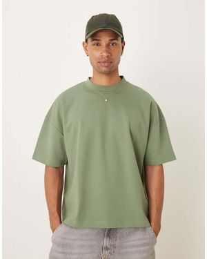 ASOS Breathemaxtm Heavyweight Oversized Boxy Dropped Shoulder T-shirt - Green