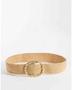 Mango Raffia Belt - Natural