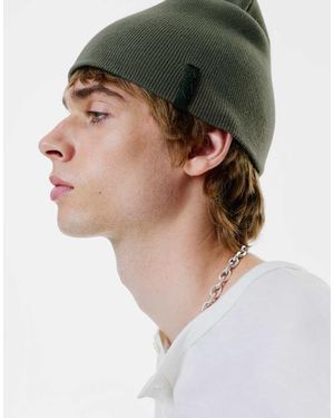 Pull&Bear Stwd Beanie With Label - Green