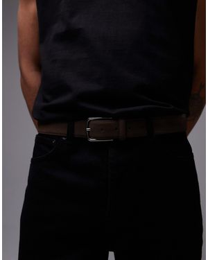 Mango Suede Belt In - Black