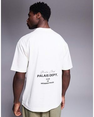 River Island Oversized T-shirt With Palais Dept Graphic - White