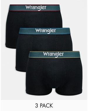 Wrangler 3 Pack Mattie Trunks - Black