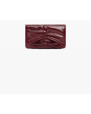 Desigual Portafoglio Lucido Con Fiocco Piccolo - Rosso
