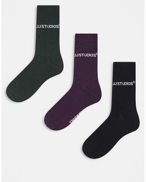 Jack & Jones Sports Socks 3 Pack - Blue