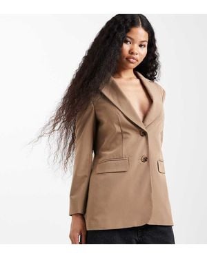 Miss Selfridge Cinched Blazer - Brown