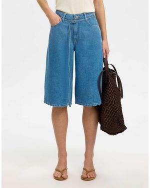 SELECTED Short en jean - moyen denim - Bleu