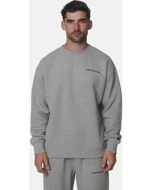 Good For Nothing Oversize-sweatshirt mit rundhalsausschnitt aus baumwollmix - Grau