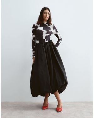 ARRANGE Bubble Midi Skirt - Black