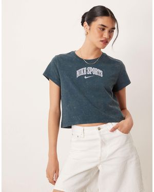 Nike Phoenix Boxy Retro Logo T-shirt - Blue