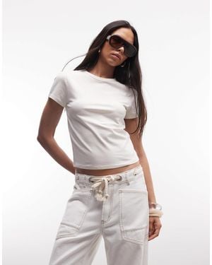 Collusion Fitted T-shirt - White
