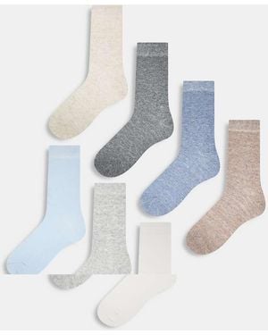 Lindex 7 Pack Ankle Sock - White