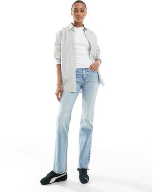 Stradivarius Tall D98 Straight Leg Jeans - Blue