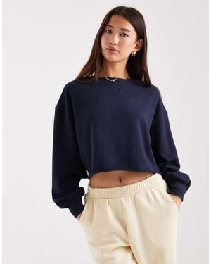 Cotton On Cropped Sweatshirt - Blue