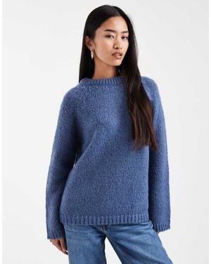 ONLY Oversized Bow Back Detail Jumper - Blue