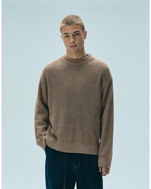 Pull&Bear Strickpullover aus gedrehtem garn - Grün