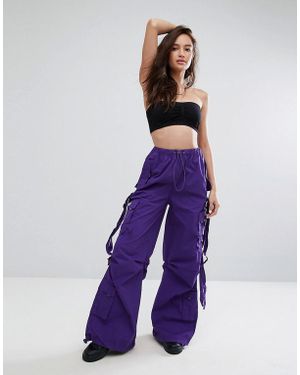 Criminal Damage Purple Cargo Pant