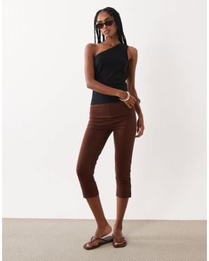 ASOS Co-ord 3/4 leggings With Side Split Detail - Natural