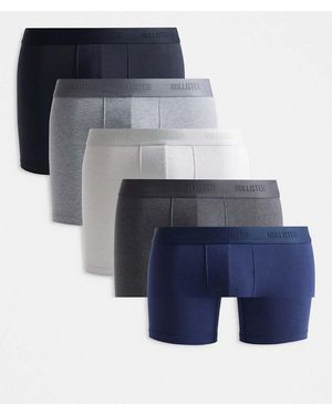 Hollister Set Van 5 Boxershorts - Blauw