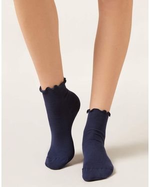 Calzedonia Ribbed Socks - Blue