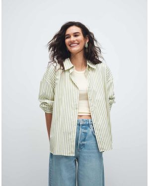 Jdy Camisa A Rayas Verdes De Corte Suelto De - Neutro