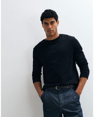 ARKET Long Sleeve Cotton T-shirt - Blue