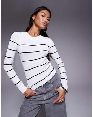 River Island Crew Neck Knitted Top - Blue