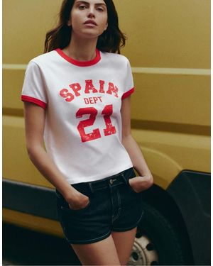 Pull&Bear Spain 21 Graphic T-Shirt - Green