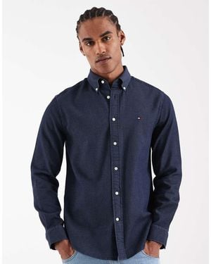 Tommy Hilfiger Poplin Regular Fit Shirt - Blue