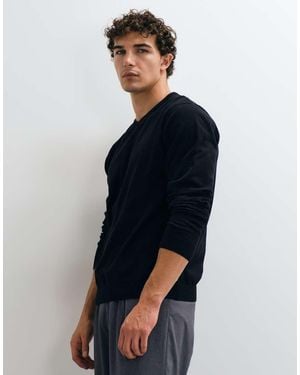 Jack & Jones Essential Knit V-neck Jumper - Blue
