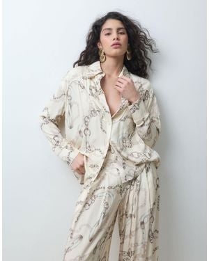 ASOS Western-hemd als kombiteil mit kettenglied-print - Natur