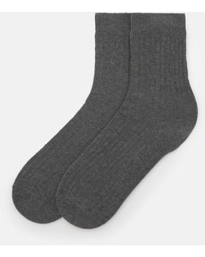 Pull&Bear – socken aus baumwolle - Grau