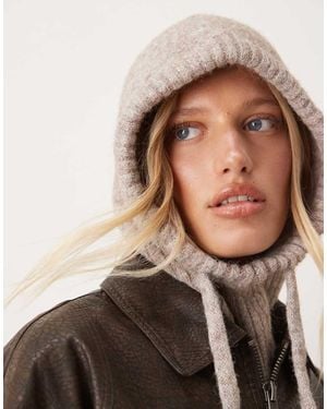 ASOS Knitted Hood - Brown