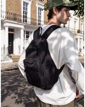 ASOS Relaxed Nylon Backpack - Black