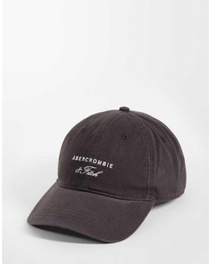 Abercrombie & Fitch Script Logo Cap - Brown