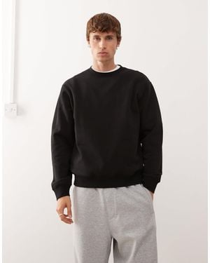 Weekday Classic Fit Sweatshirt - Black