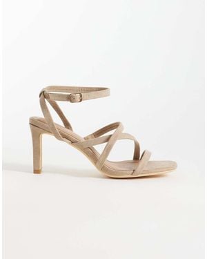 New Look Strappy Block Heeled Sandal - Metallic