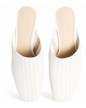 NA-KD – gewebte mules - Weiß