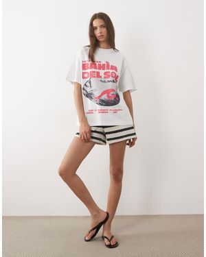 ASOS Oversized T-shirt With Bahia Surf Graphic - Pink