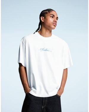 Bershka – kurzärmliges t-shirt - Weiß